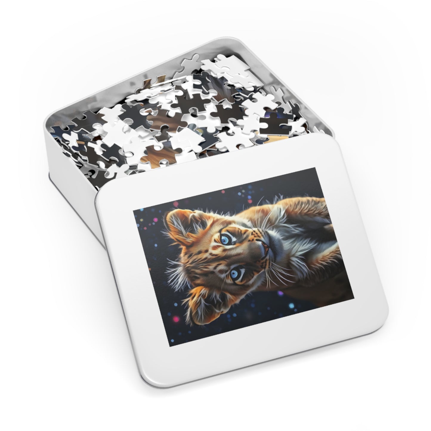 Jigsaw Puzzle - Starlit Gaze Lion Cub Art
