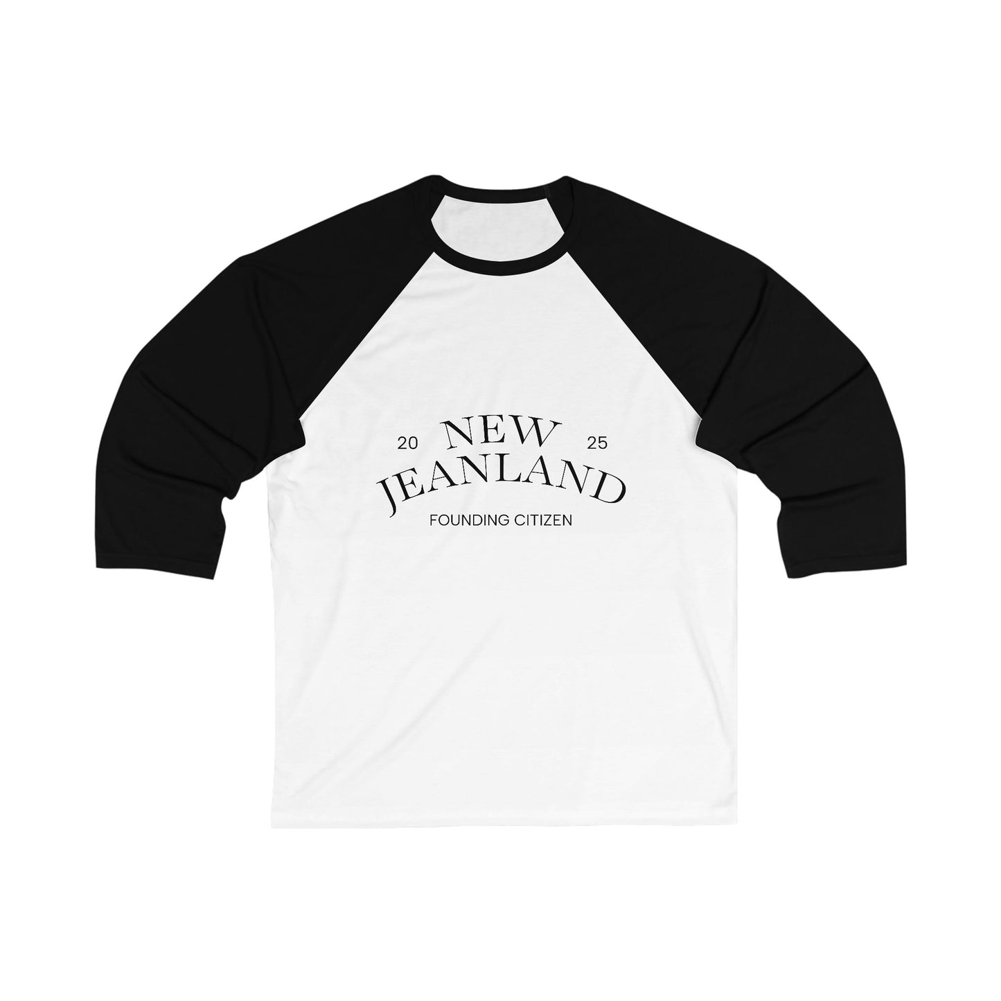 Baseball Tee New Jeanland Founding Citizen 2025 T-Shirt Design