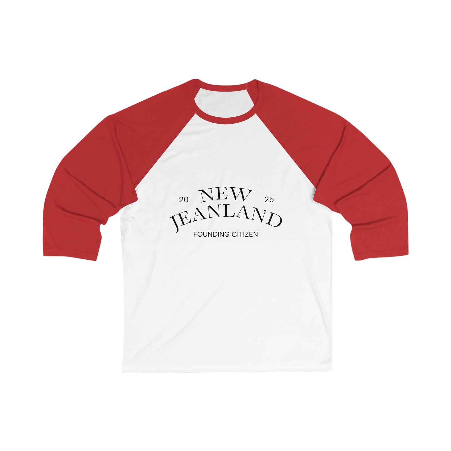 Baseball Tee New Jeanland Founding Citizen 2025 T-Shirt Design