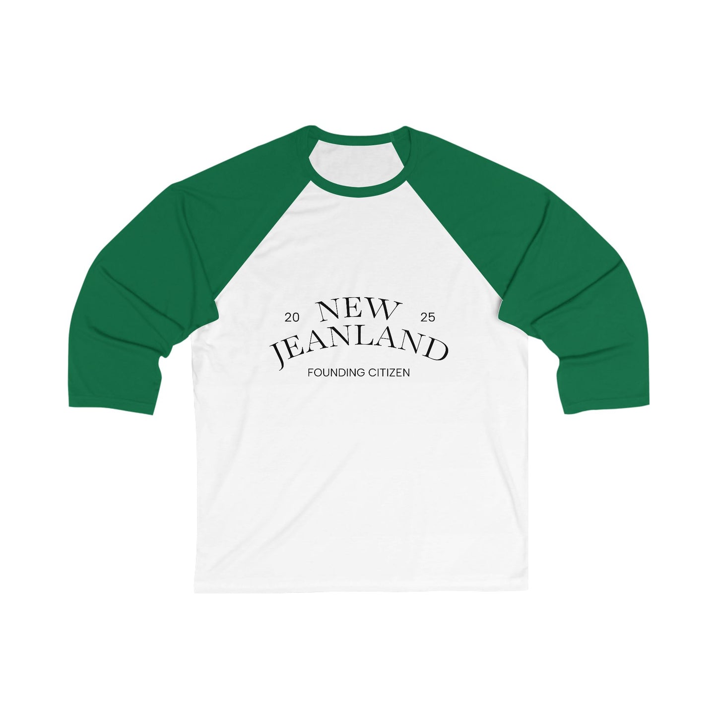 Baseball Tee New Jeanland Founding Citizen 2025 T-Shirt Design