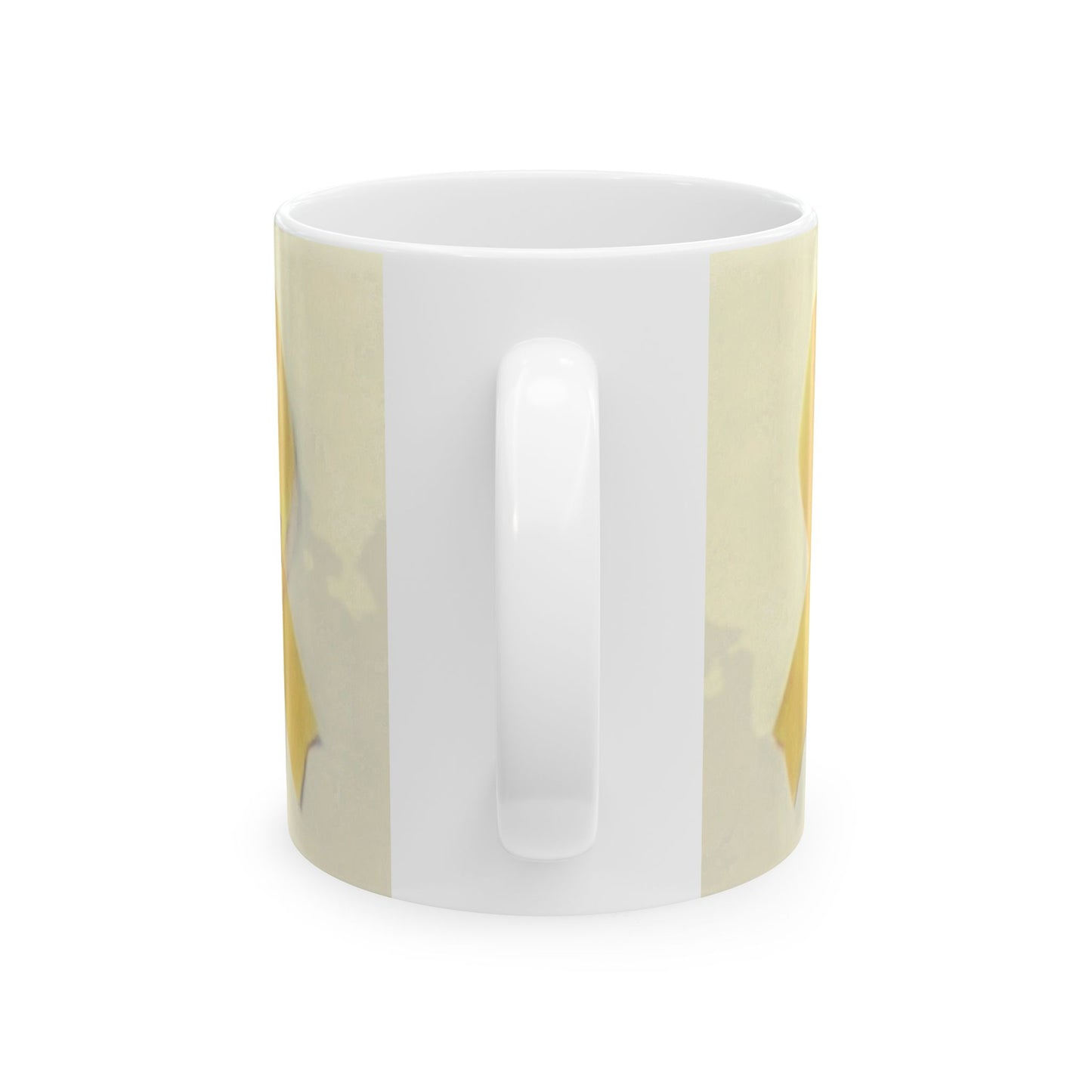 Ceramic Mug - Unbroken Hope Yellow Ribbon Star of David Design