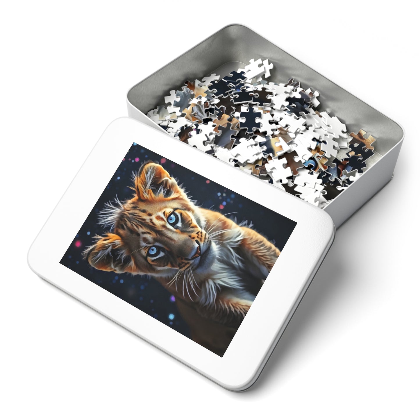 Jigsaw Puzzle - Starlit Gaze Lion Cub Art