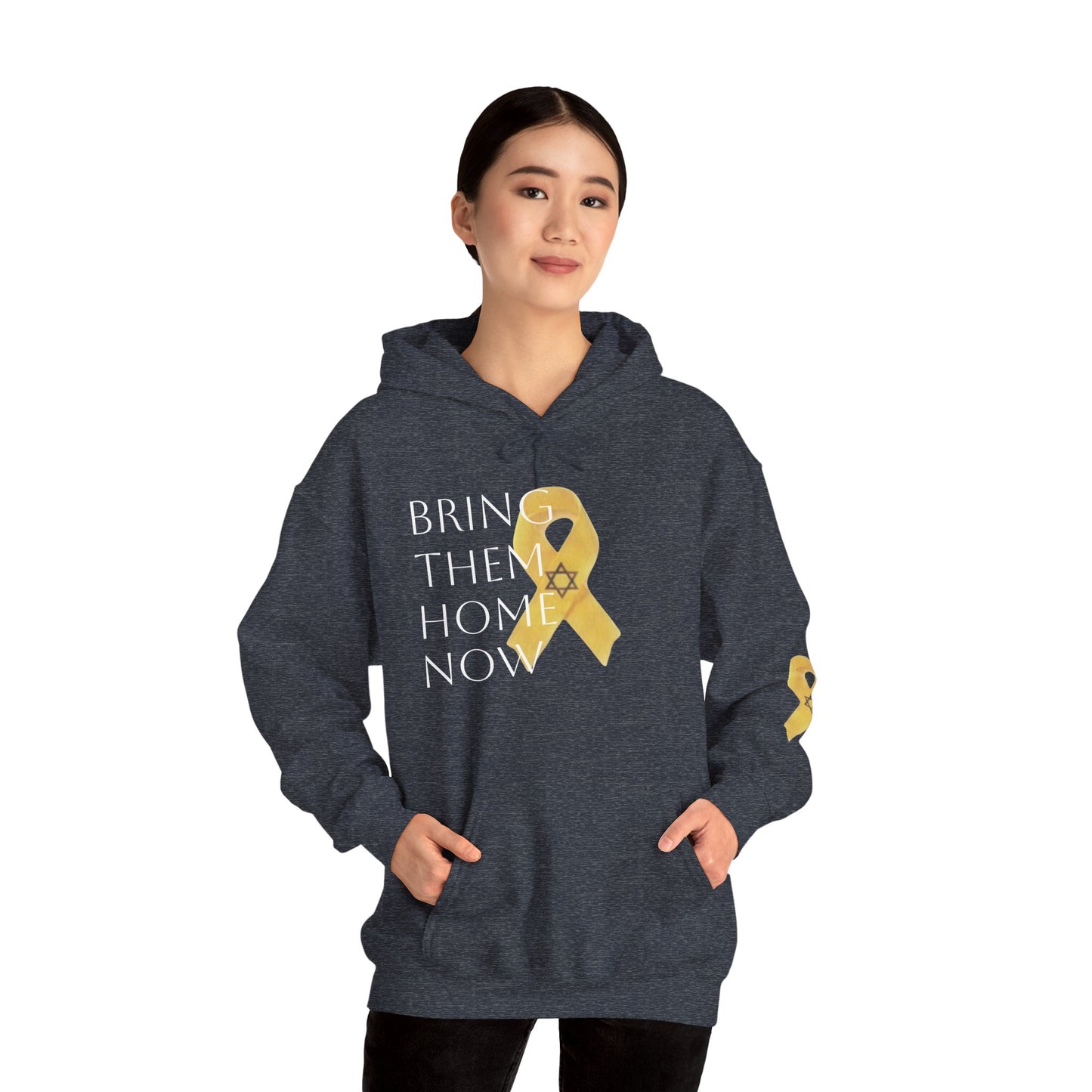 Hooded Sweatshirt Yellow Ribbon Bring Them Home Now