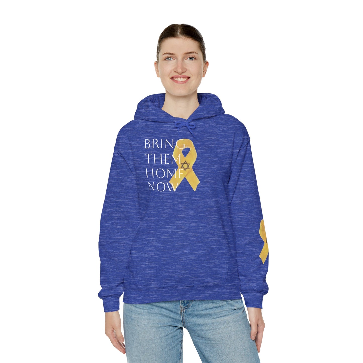 Hooded Sweatshirt Yellow Ribbon Bring Them Home Now