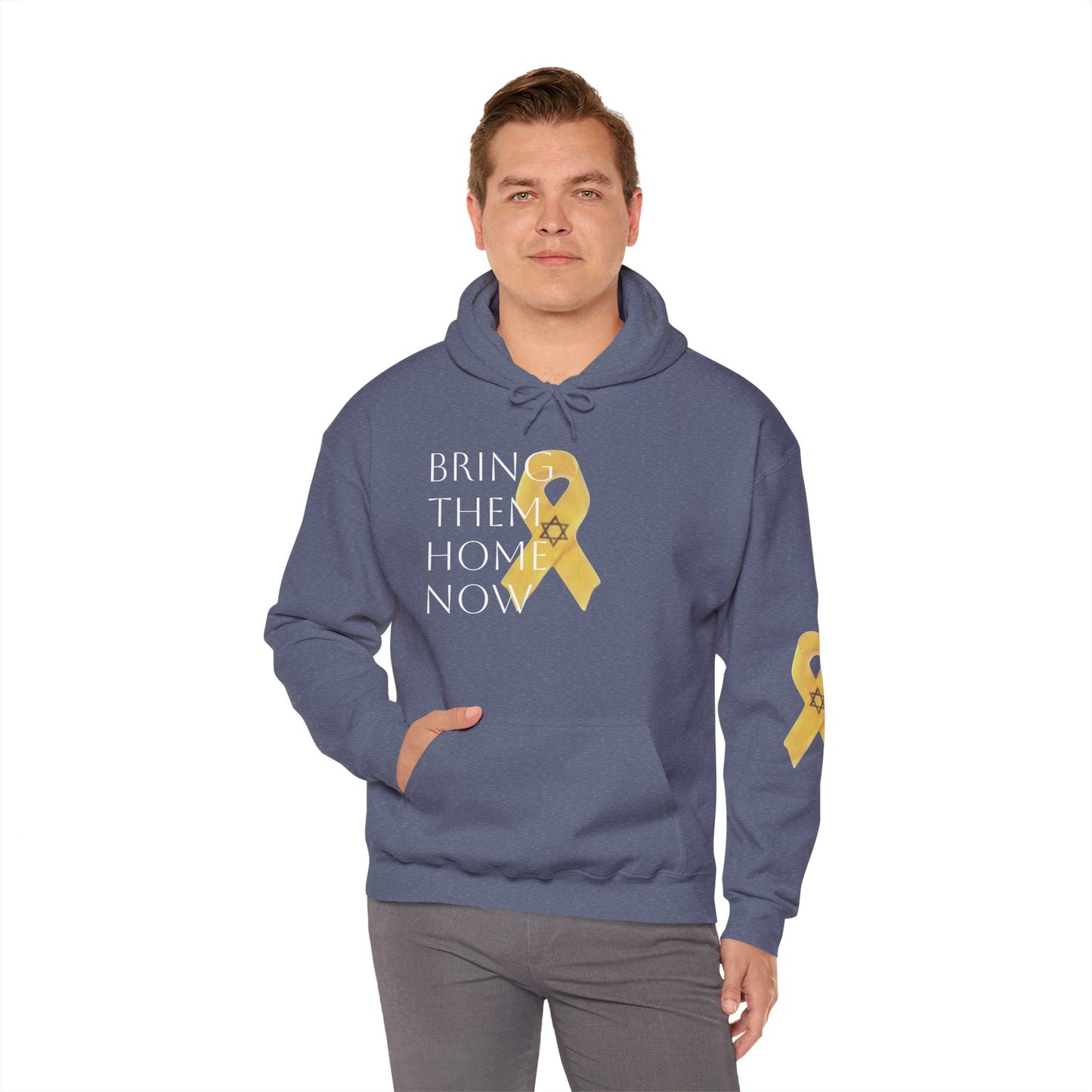 Hooded Sweatshirt Yellow Ribbon Bring Them Home Now
