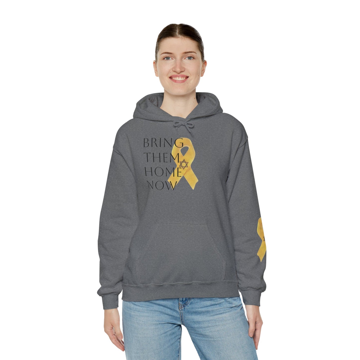 Hooded Sweatshirt Yellow Ribbon Bring Them Home Now