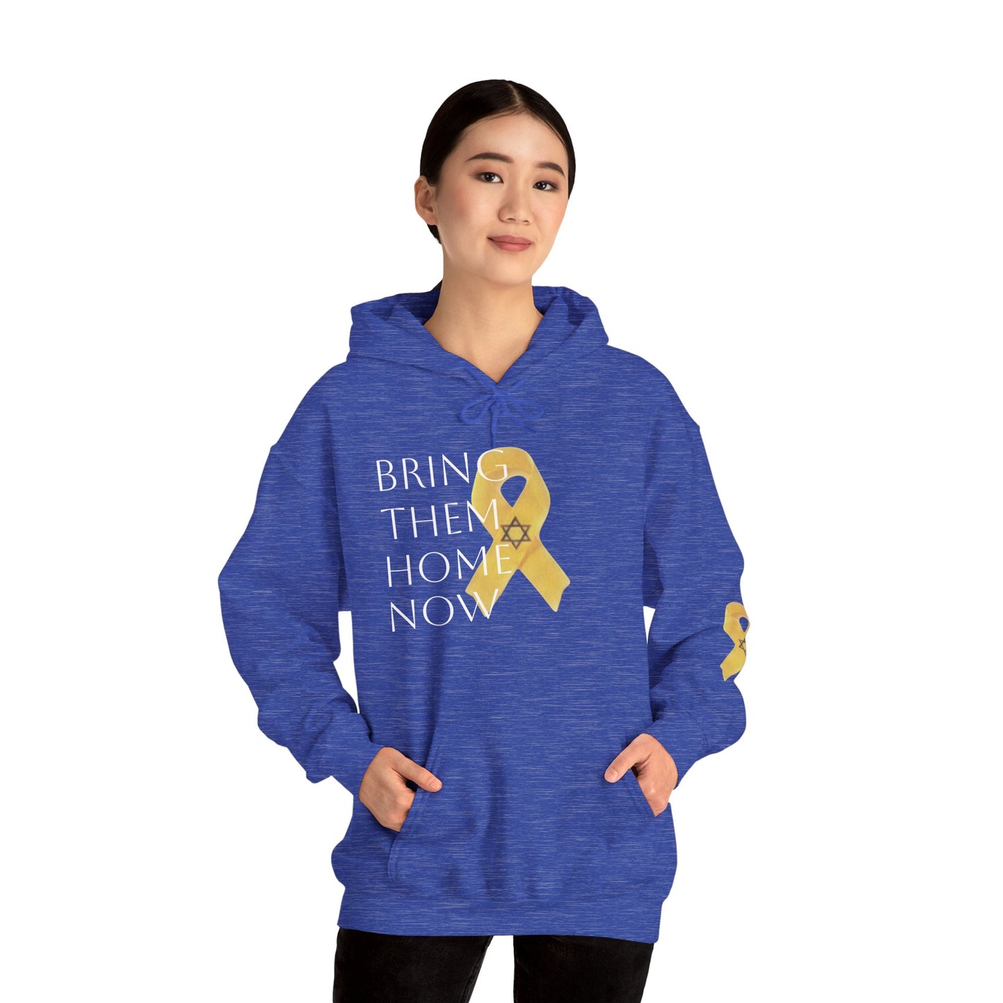 Hooded Sweatshirt Yellow Ribbon Bring Them Home Now