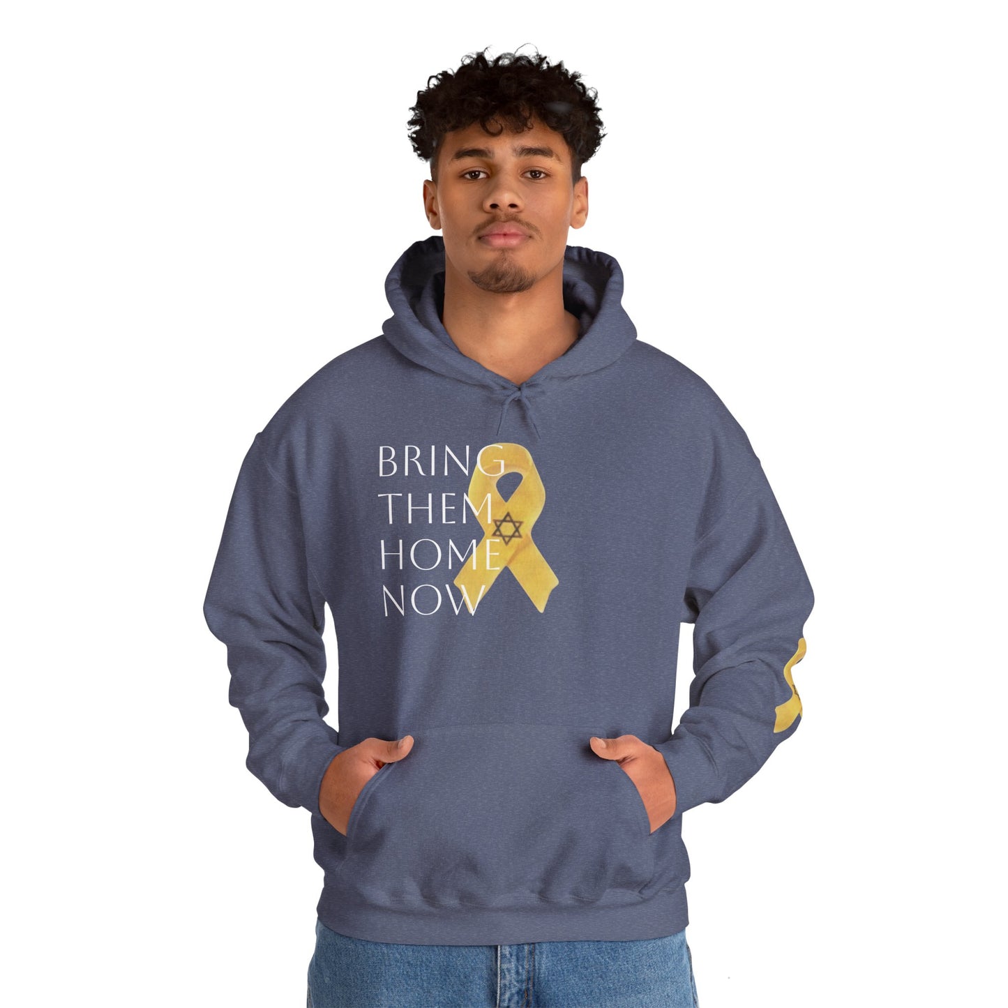 Hooded Sweatshirt Yellow Ribbon Bring Them Home Now