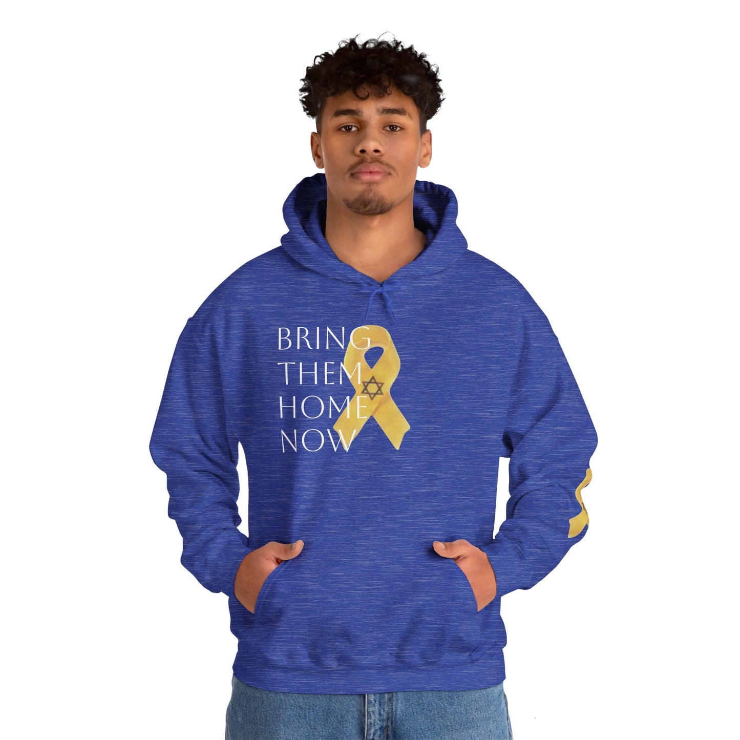 Hooded Sweatshirt Yellow Ribbon Bring Them Home Now