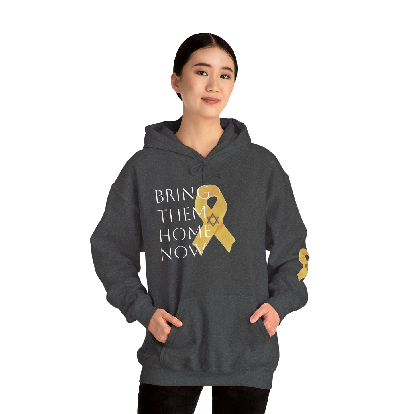 Hooded Sweatshirt Yellow Ribbon Bring Them Home Now