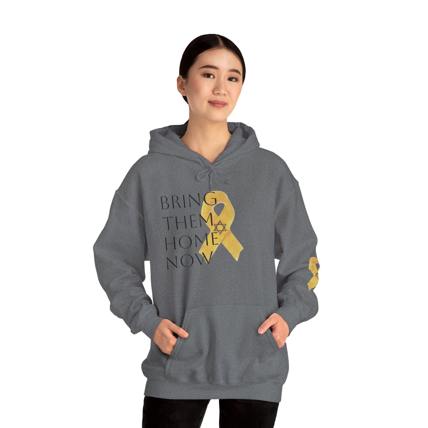Hooded Sweatshirt Yellow Ribbon Bring Them Home Now