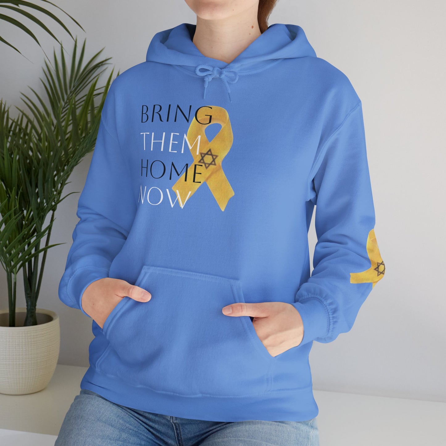 Hooded Sweatshirt Yellow Ribbon Bring Them Home Now