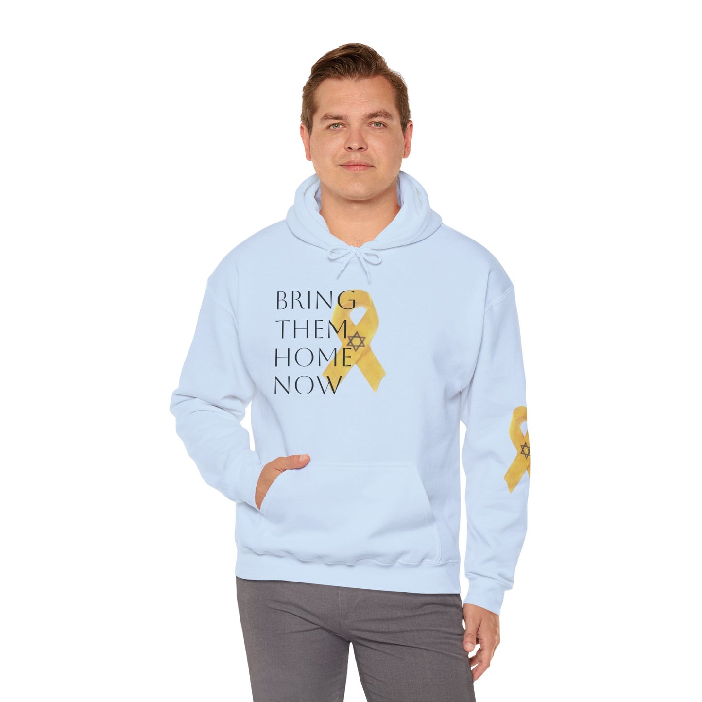 Hooded Sweatshirt Yellow Ribbon Bring Them Home Now