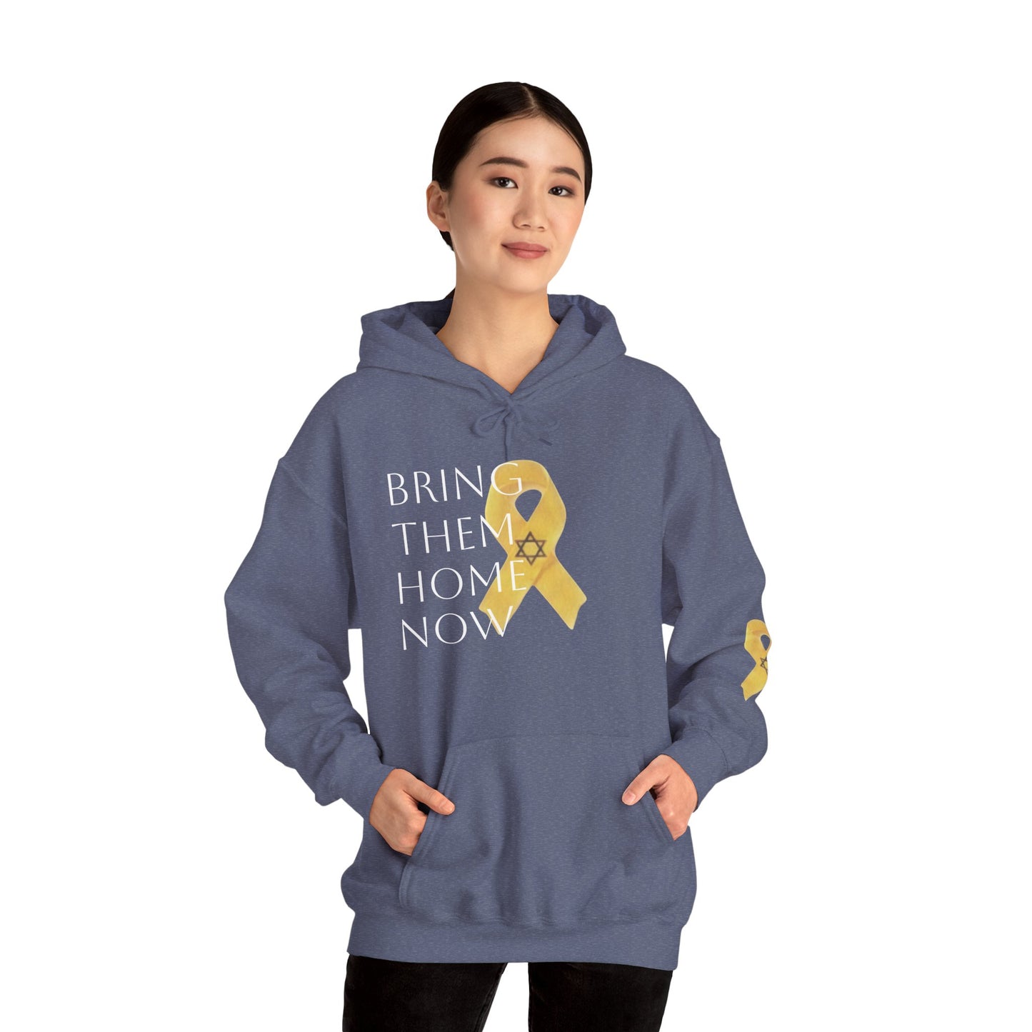 Hooded Sweatshirt Yellow Ribbon Bring Them Home Now