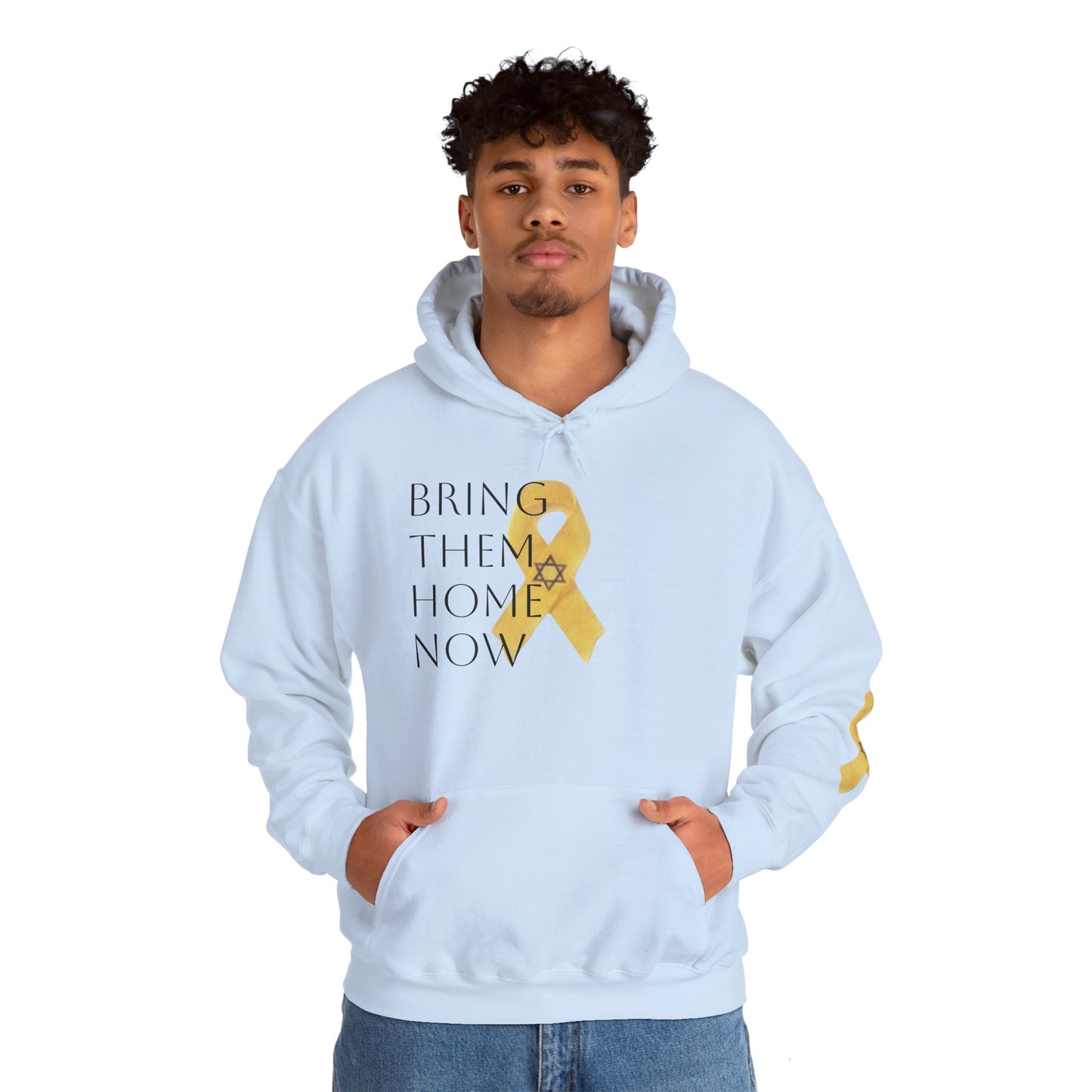 Hooded Sweatshirt Yellow Ribbon Bring Them Home Now