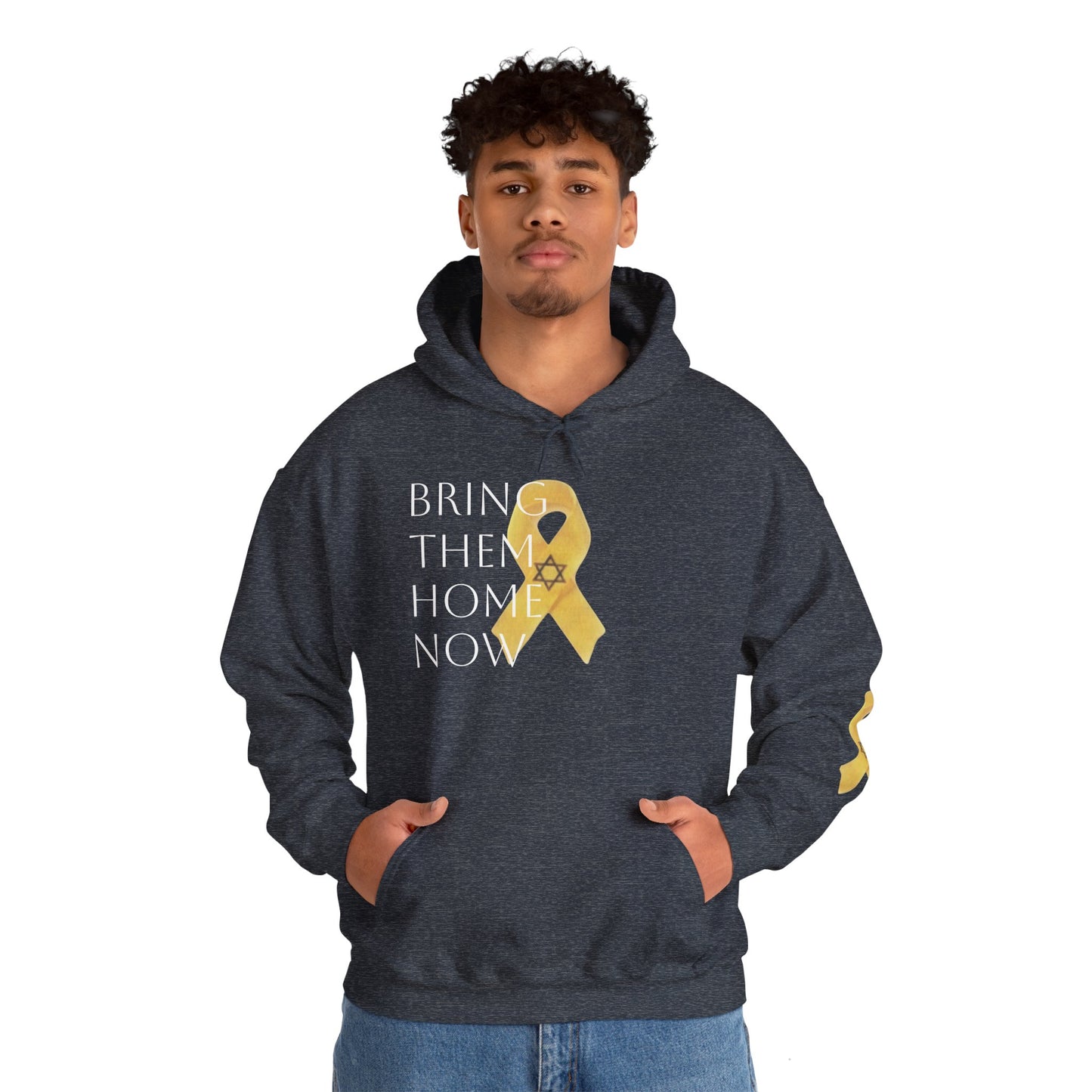Hooded Sweatshirt Yellow Ribbon Bring Them Home Now