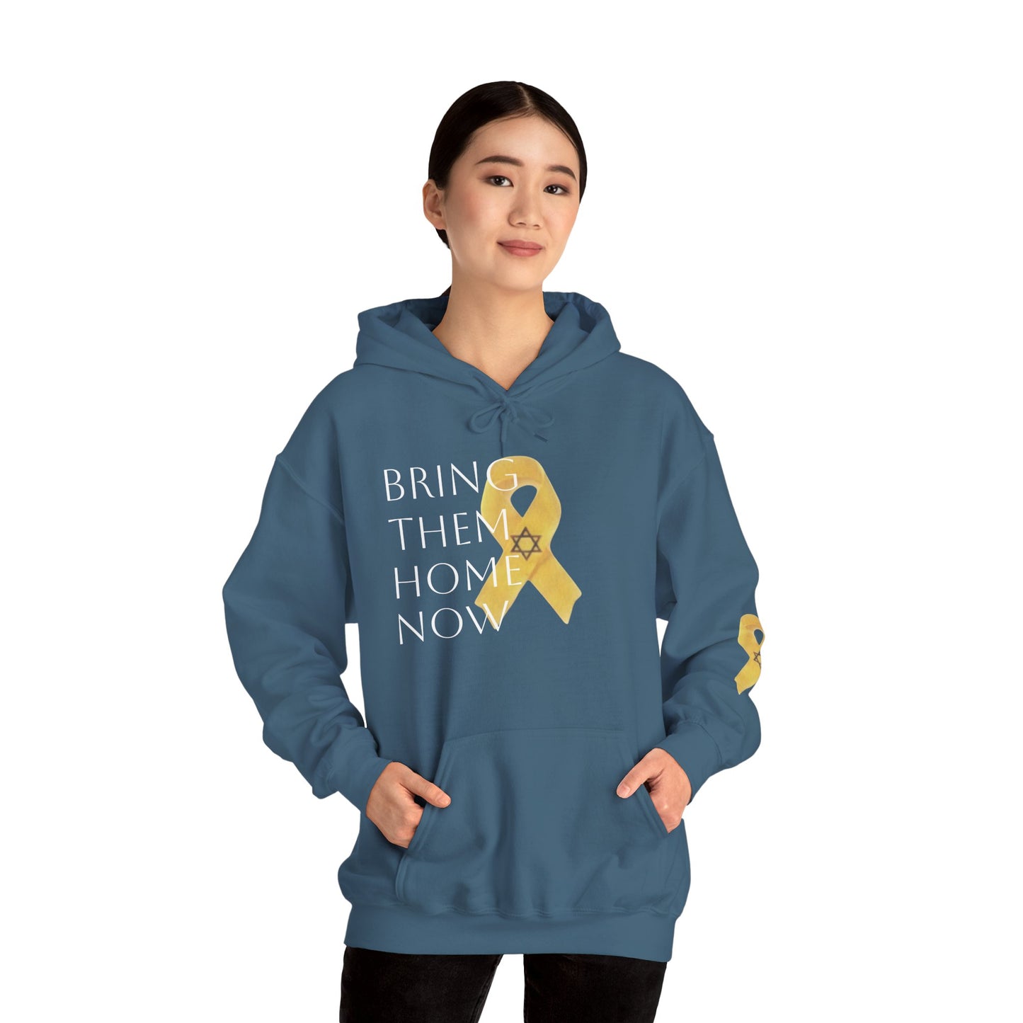 Hooded Sweatshirt Yellow Ribbon Bring Them Home Now