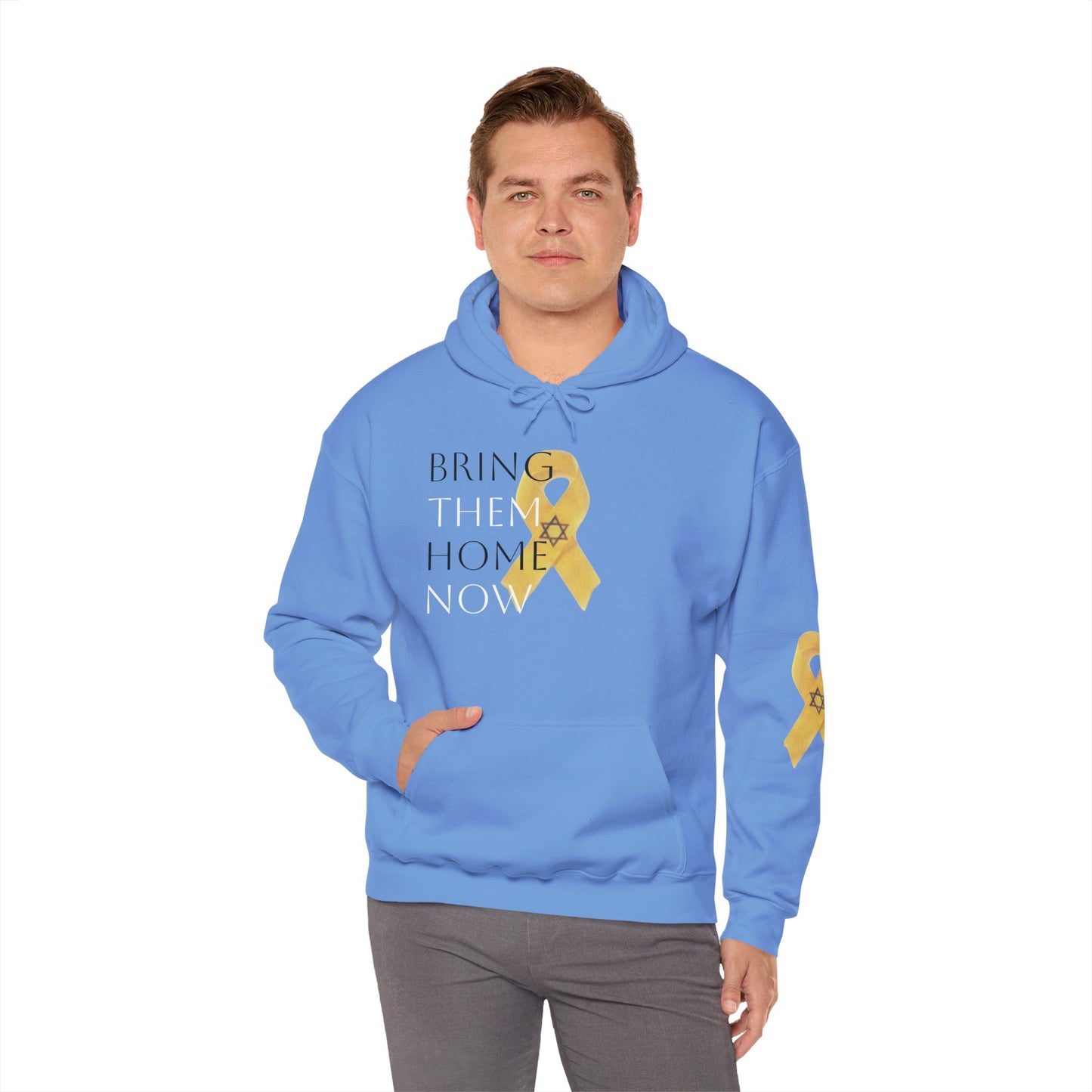 Hooded Sweatshirt Yellow Ribbon Bring Them Home Now
