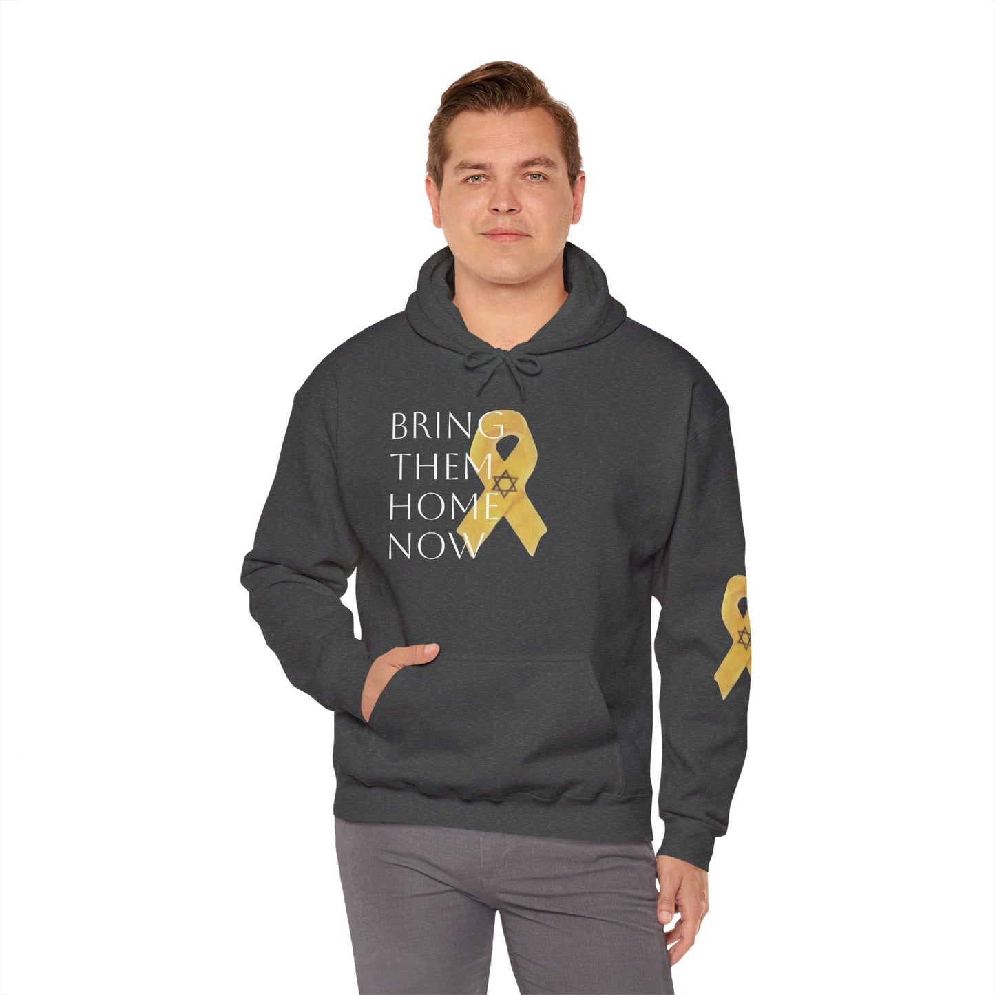 Hooded Sweatshirt Yellow Ribbon Bring Them Home Now