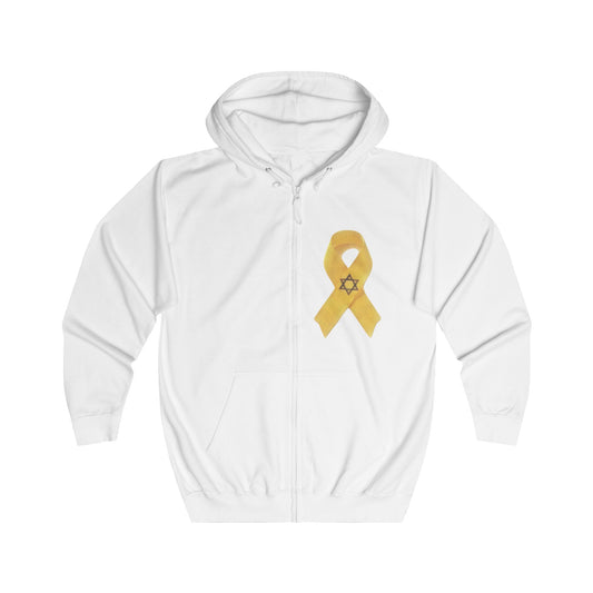 Yellow Ribbon Bring Them Home Now Unisex Full Zip Hoodie