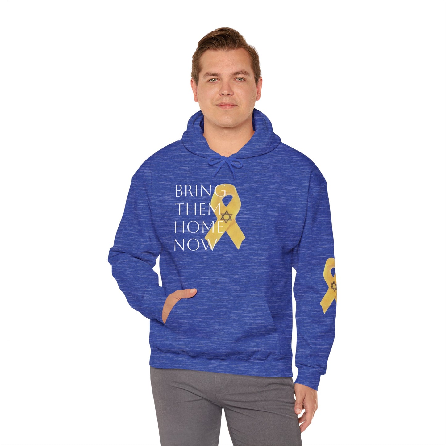 Hooded Sweatshirt Yellow Ribbon Bring Them Home Now
