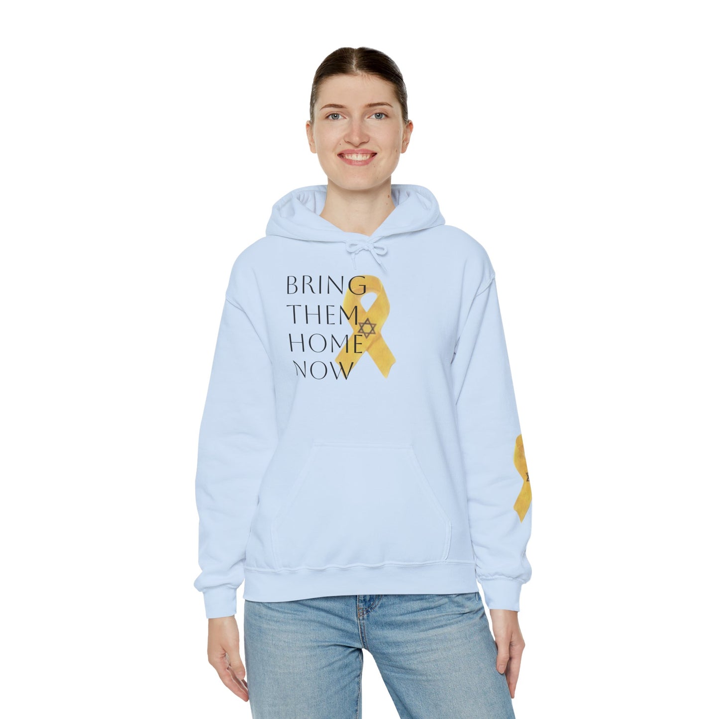 Hooded Sweatshirt Yellow Ribbon Bring Them Home Now