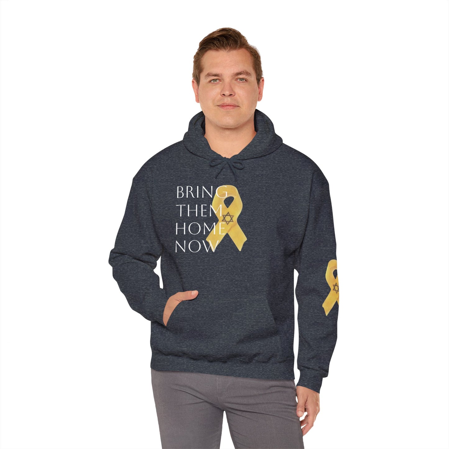 Hooded Sweatshirt Yellow Ribbon Bring Them Home Now