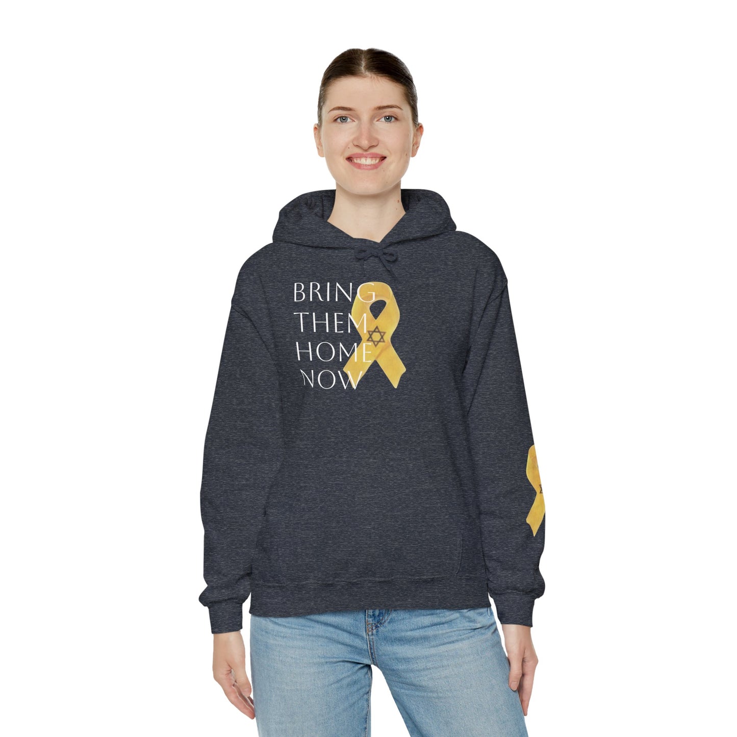 Hooded Sweatshirt Yellow Ribbon Bring Them Home Now