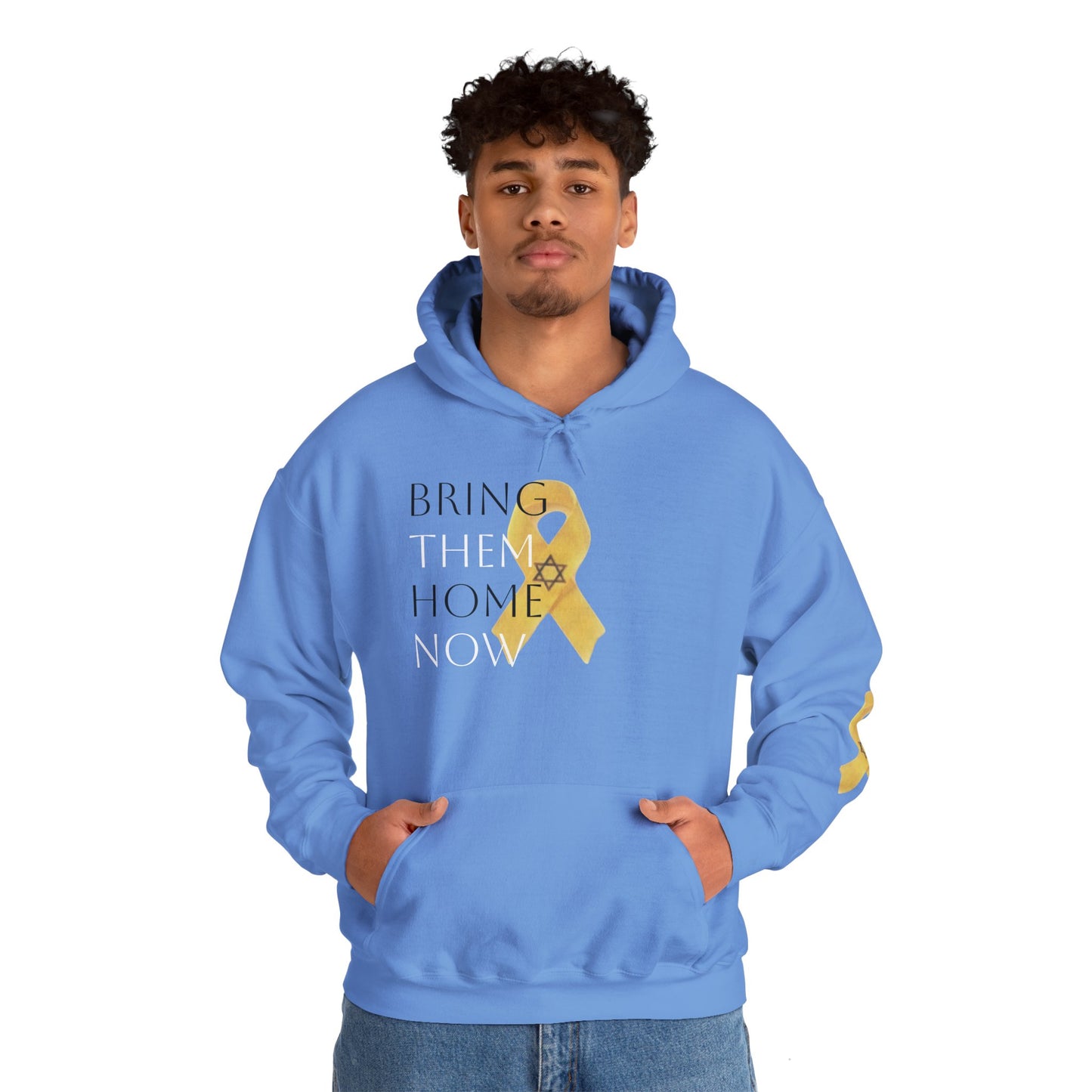 Hooded Sweatshirt Yellow Ribbon Bring Them Home Now