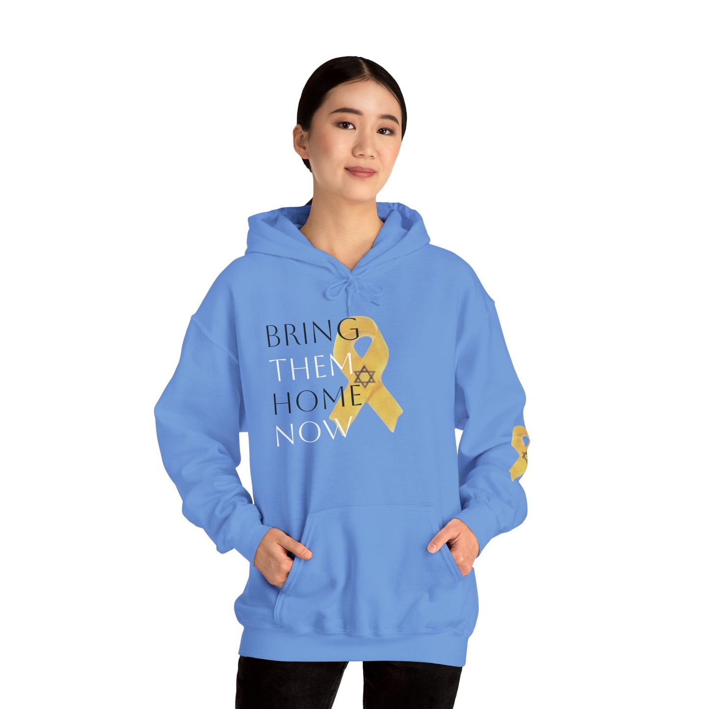 Hooded Sweatshirt Yellow Ribbon Bring Them Home Now