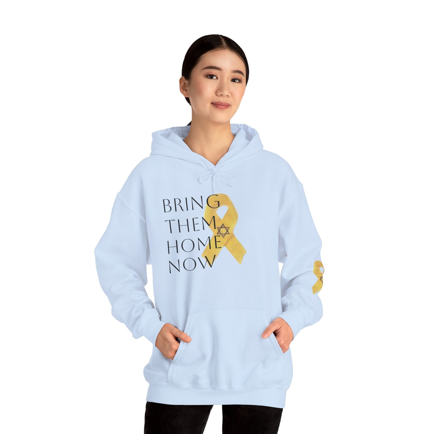 Hooded Sweatshirt Yellow Ribbon Bring Them Home Now