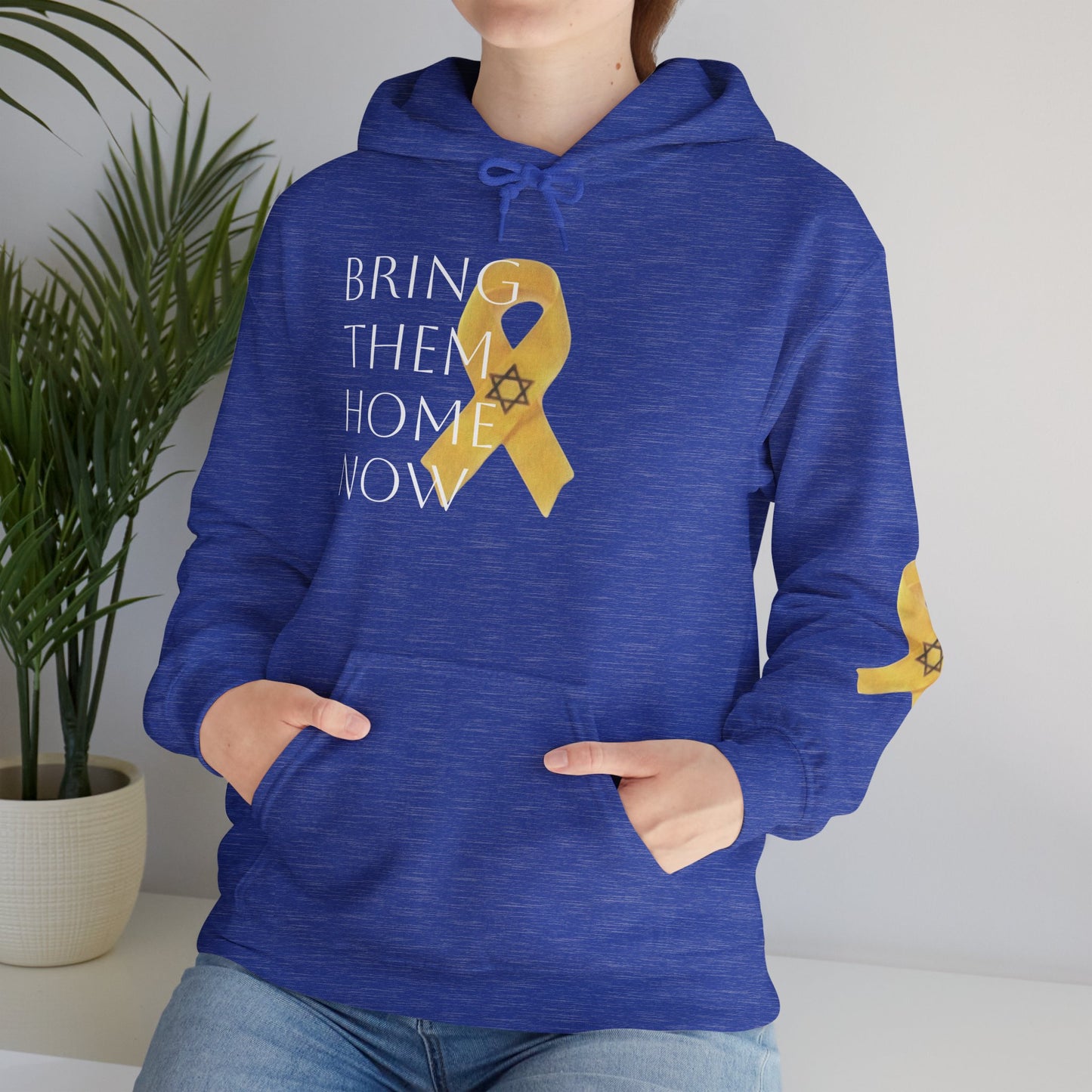 Hooded Sweatshirt Yellow Ribbon Bring Them Home Now