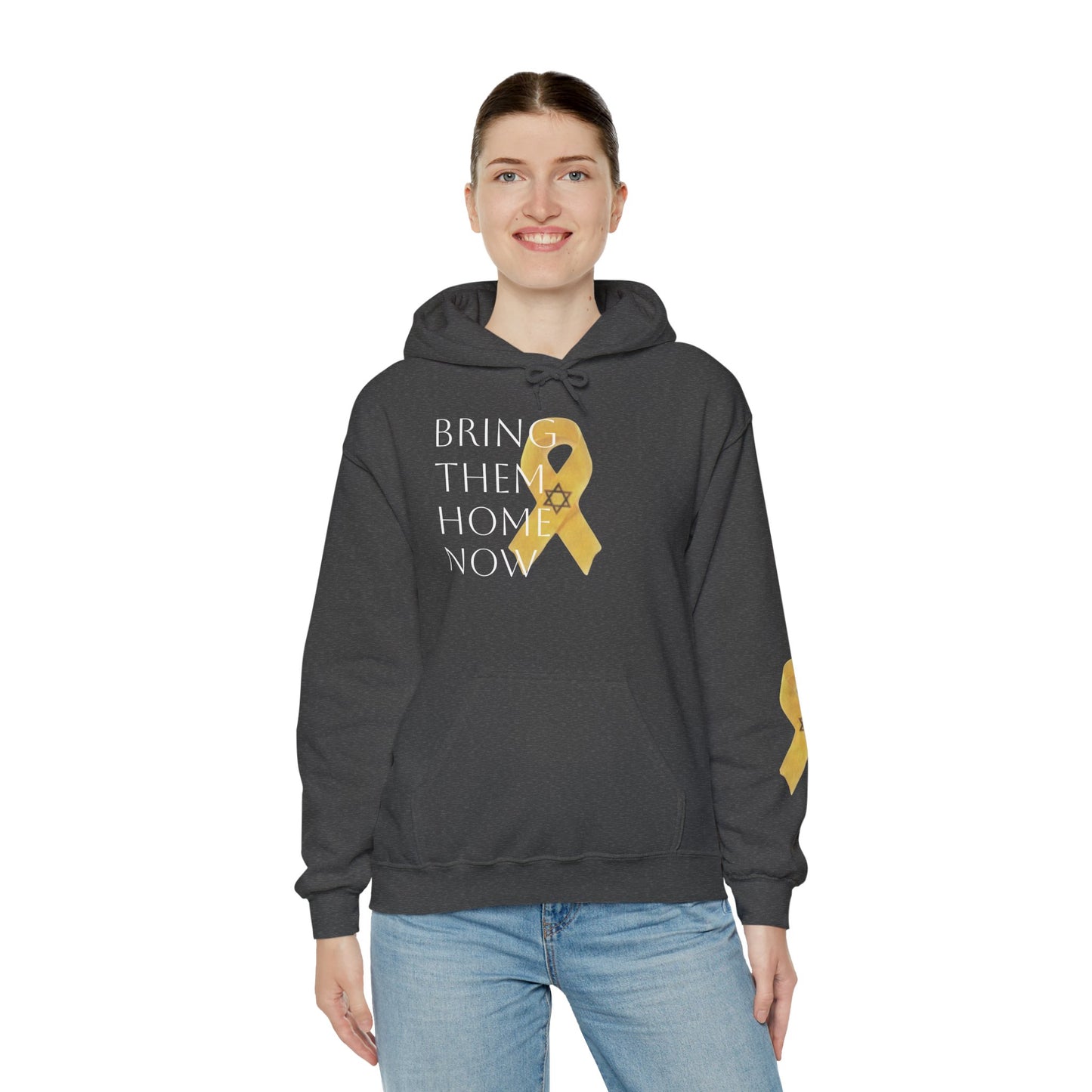 Hooded Sweatshirt Yellow Ribbon Bring Them Home Now