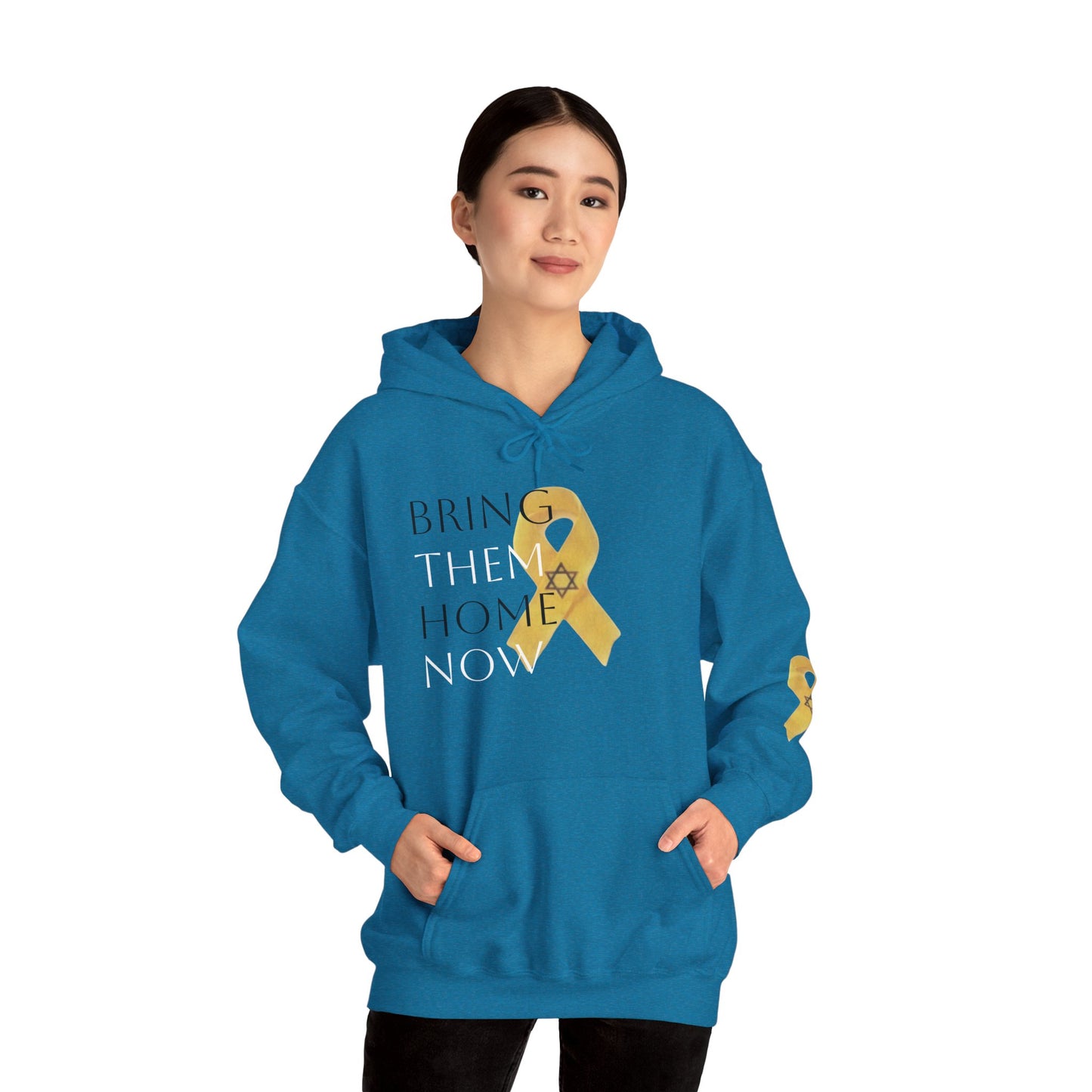 Hooded Sweatshirt Yellow Ribbon Bring Them Home Now
