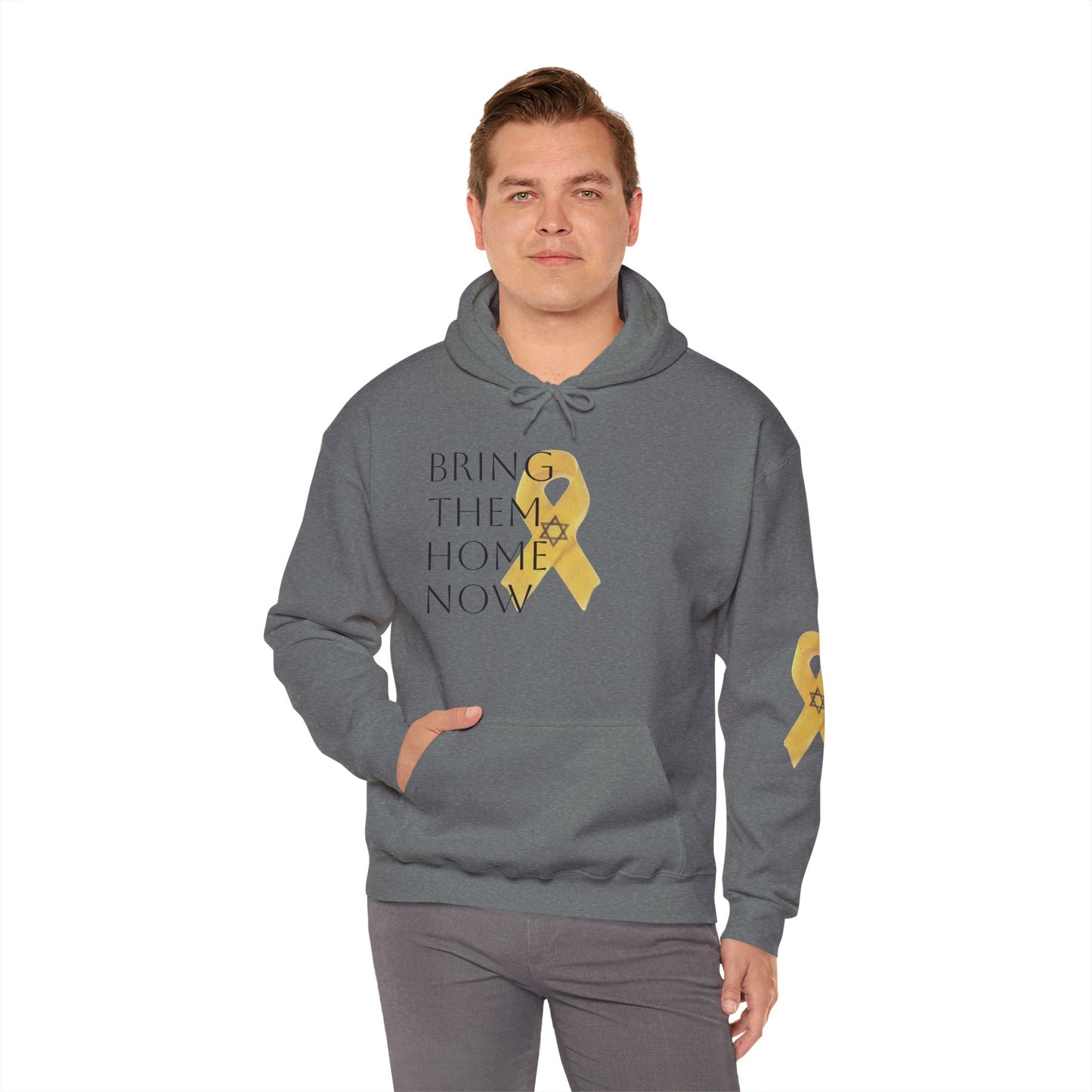 Hooded Sweatshirt Yellow Ribbon Bring Them Home Now