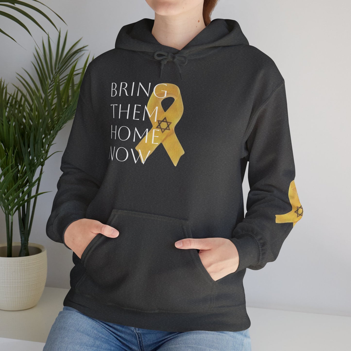 Hooded Sweatshirt Yellow Ribbon Bring Them Home Now