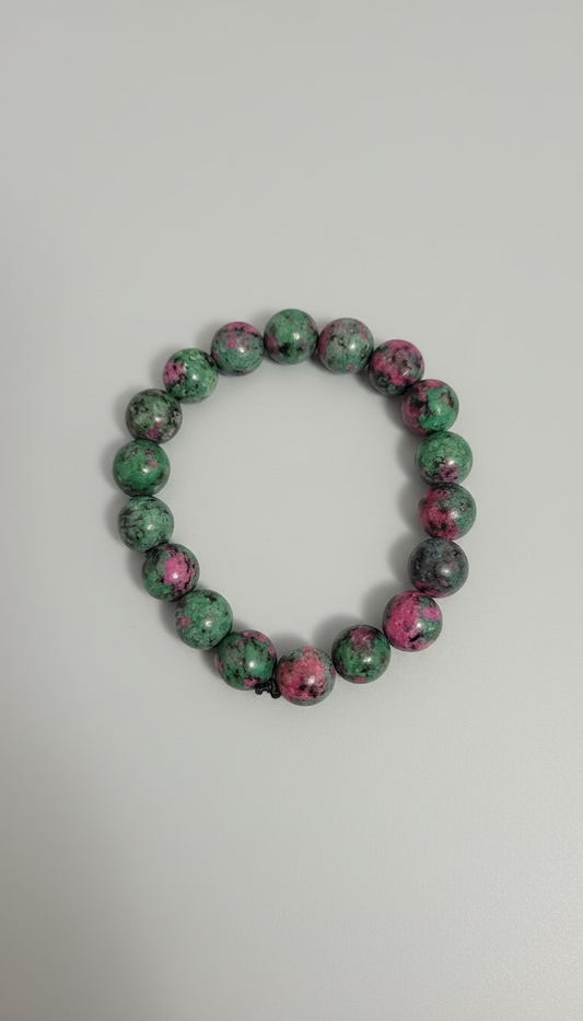 Ruby in Zoisite Bead Bracelet