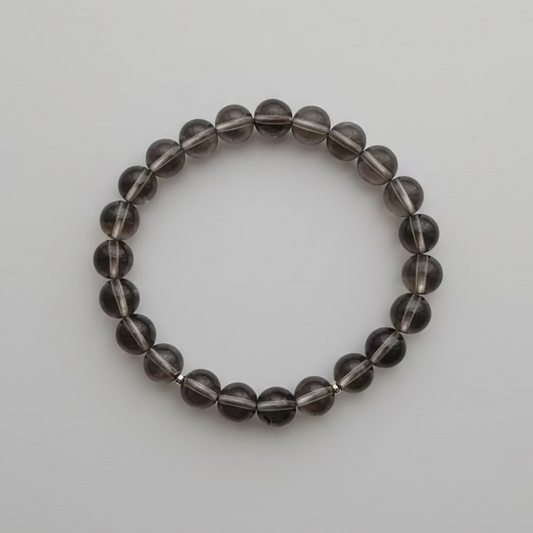 Smokey Quartz Beaded Bracelet