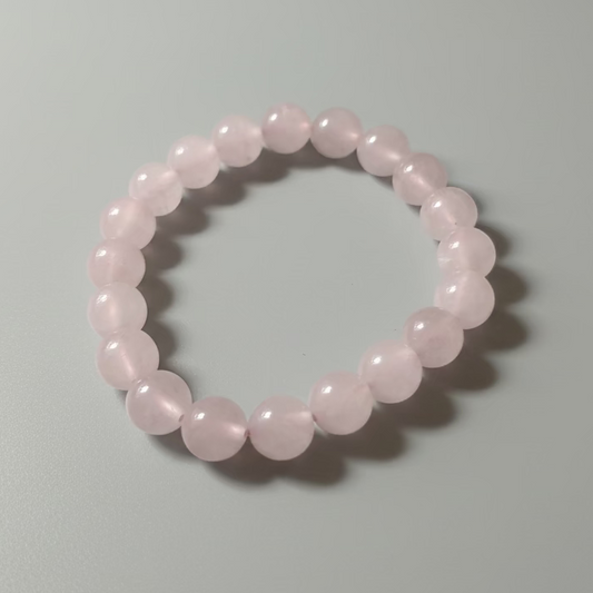 Rose Quartz Bead Bracelet